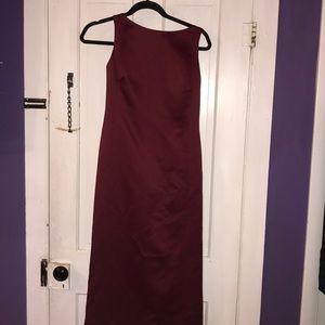 Red evening dress